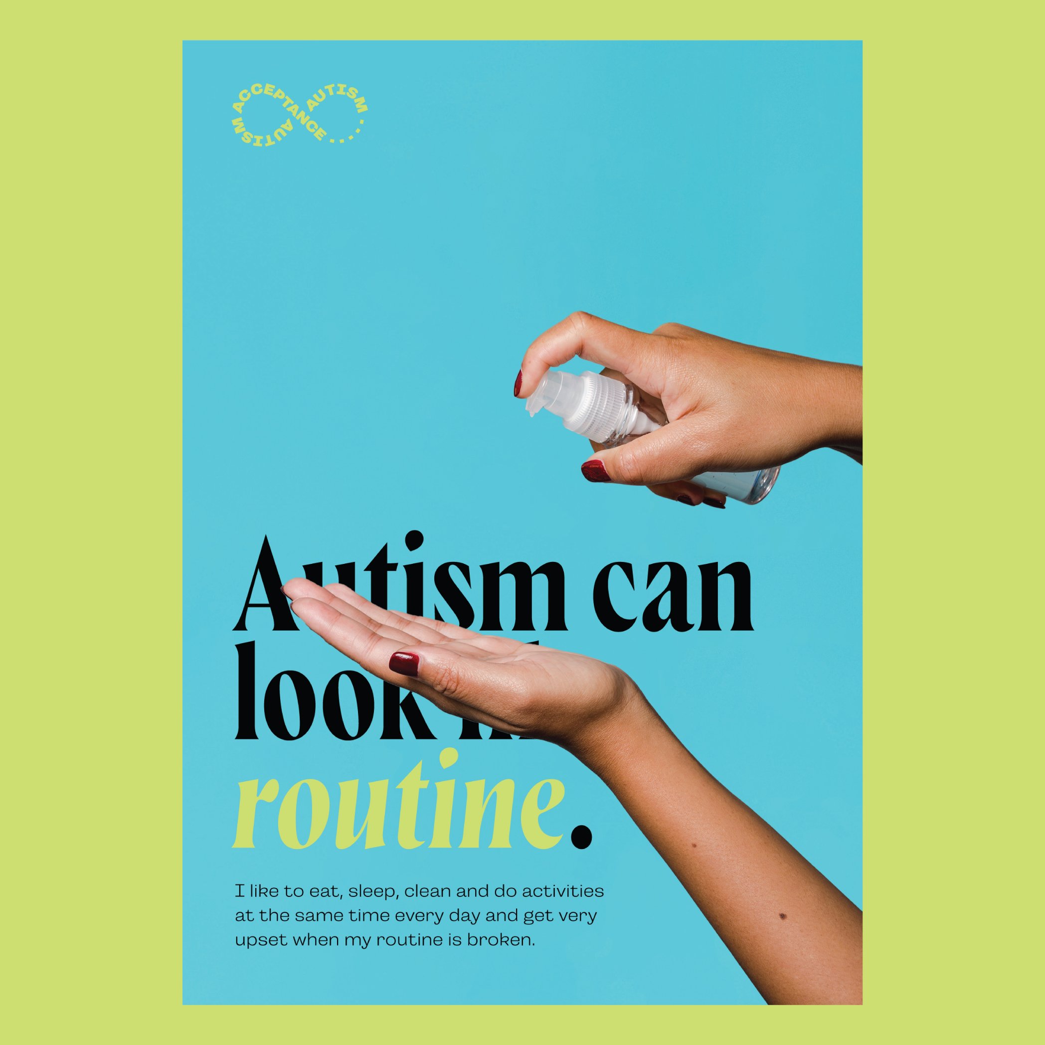 Autism Awareness Week branding and poster design